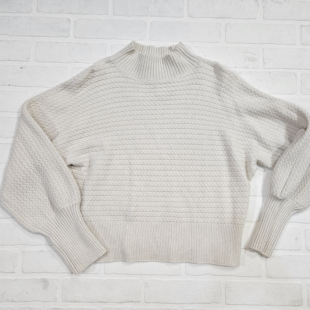 Mockneck Cableknit Sweater